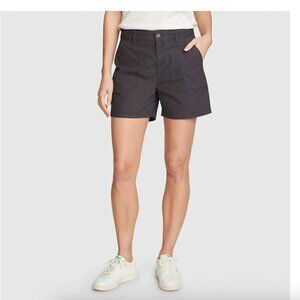 Eddie Bauer Women's Adventurer Stretch Ripstop Shorts Gray Size 12 NWT